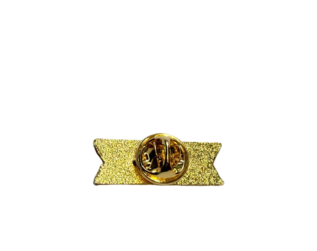 Introvert Enamel Pin - Black & Gold Badge Style Lapel Pin- Minimal Gothic Accessory