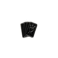 Black Tarot Card Enamel Pin- Goth Pin, Witchy Gift, Bookbag and Lapel Pin