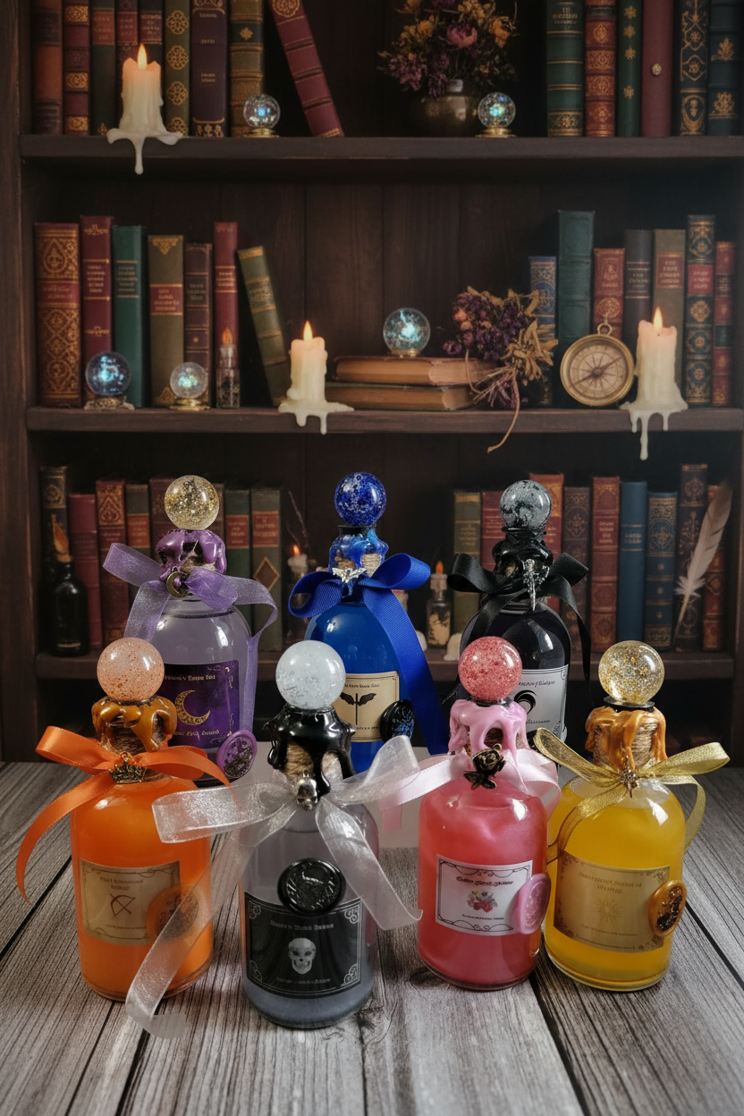 Night Court Potion Bottle – Bookish Decor with Lore Card
