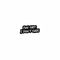 Fun Fact enamel pin featuring black and white text design, funny coworker gift for jackets and bags
