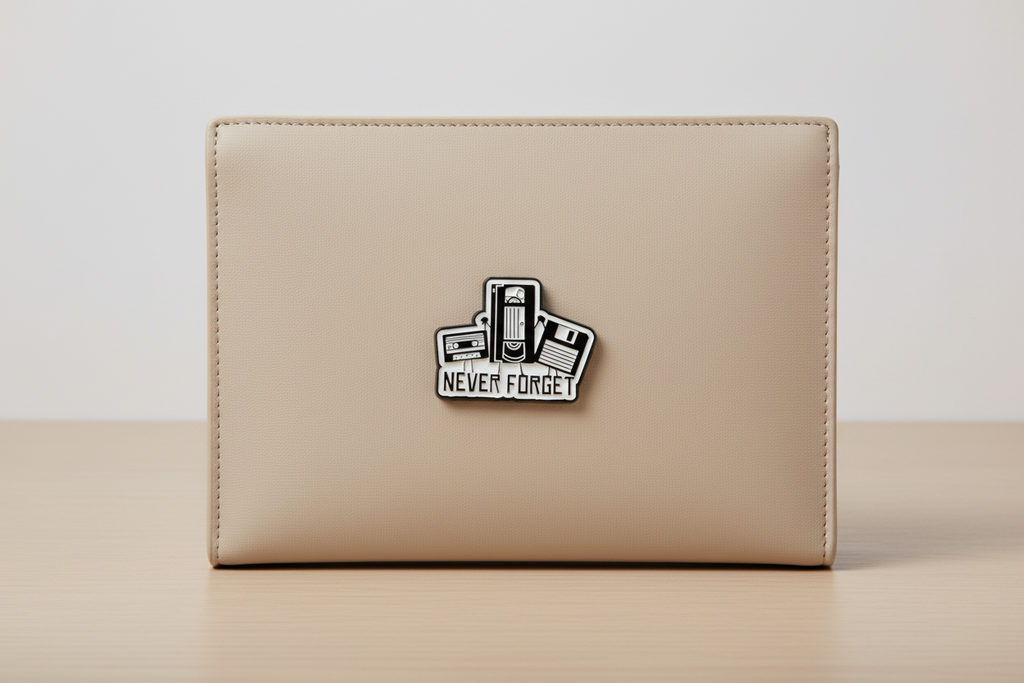 Never Forget Enamel Pin - Funny Meme Pin, Gen Z Gift, Lapel and Bookbag Pin