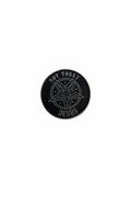 Not Today Jesus Enamel Pin featuring goat design, atheist gift for jackets and bags 