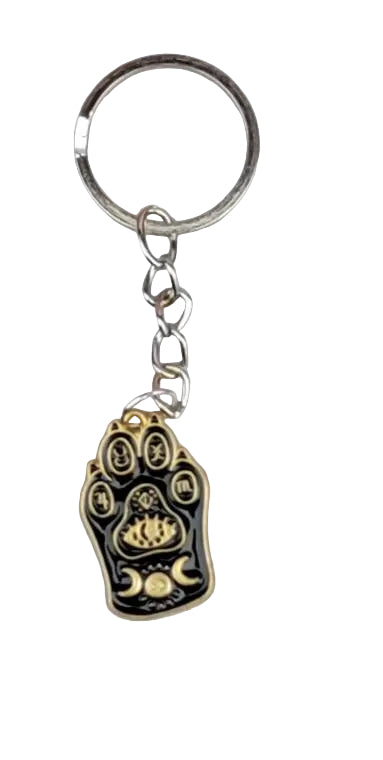 Planchette Keychain – Witchy Gothic Charm, Tarot Inspired Designs, Ouija Style Key Ring, Mystical Gift for Book Lovers