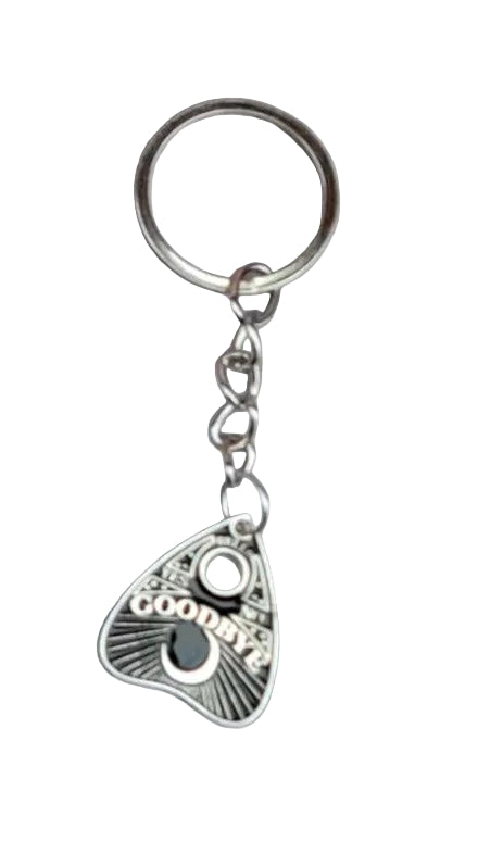 Planchette Keychain – Witchy Gothic Charm, Tarot Inspired Designs, Ouija Style Key Ring, Mystical Gift for Book Lovers