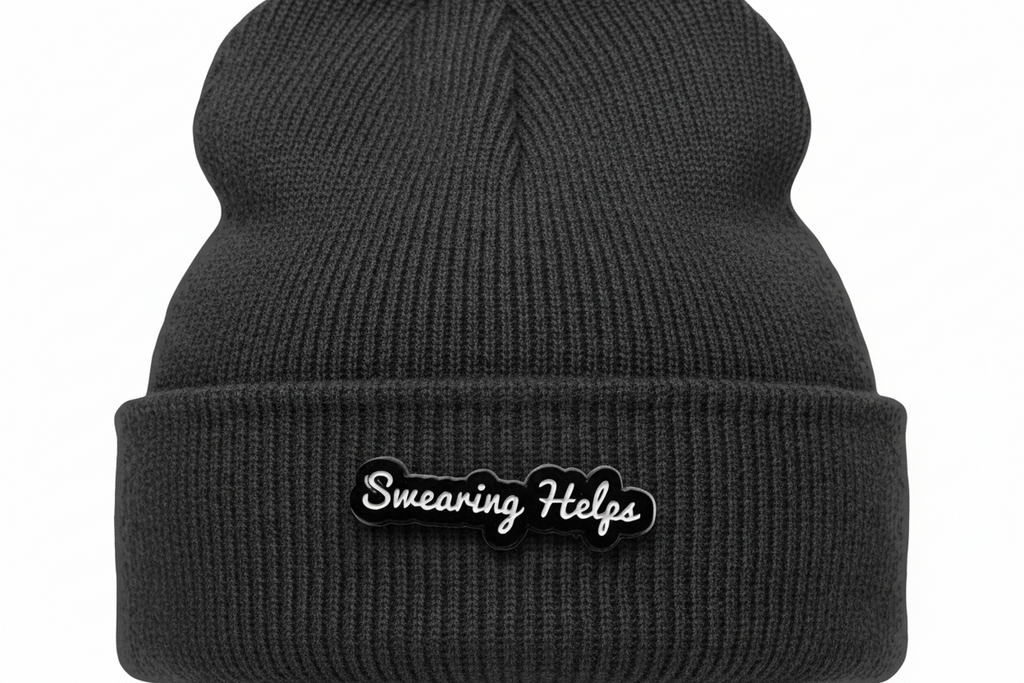 Swearing Helps Enamel Pin - Funny Meme Pin, Coworker Gift, Bookbag and Lapel Pin
