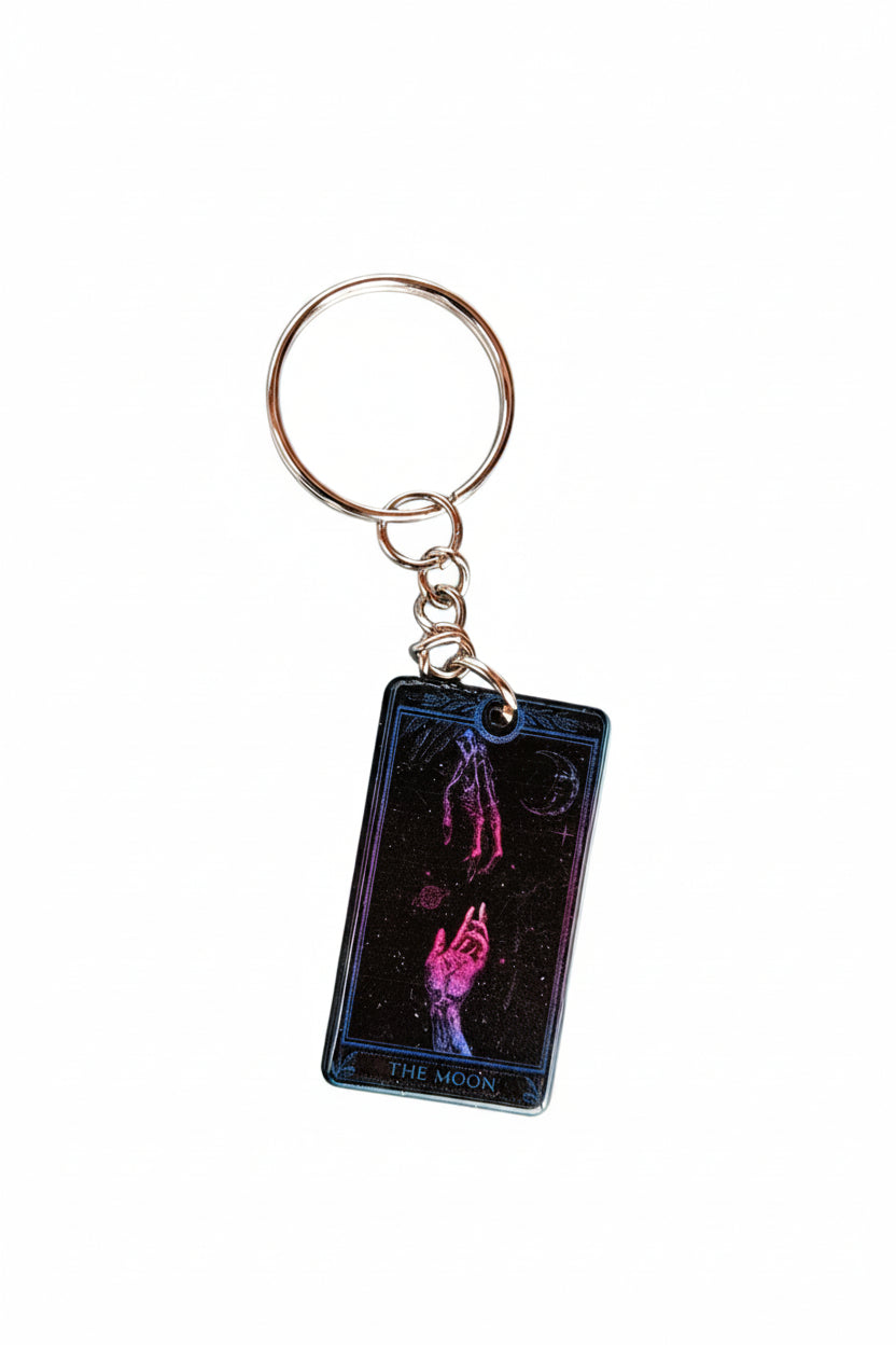 Tarot Card Keychain: Acrylic Witchy Goth Keychain