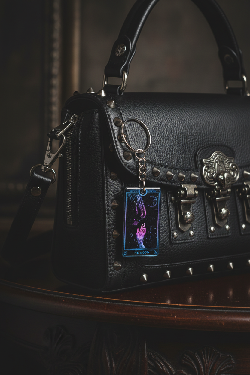 Tarot Card Keychain: Acrylic Witchy Goth Keychain