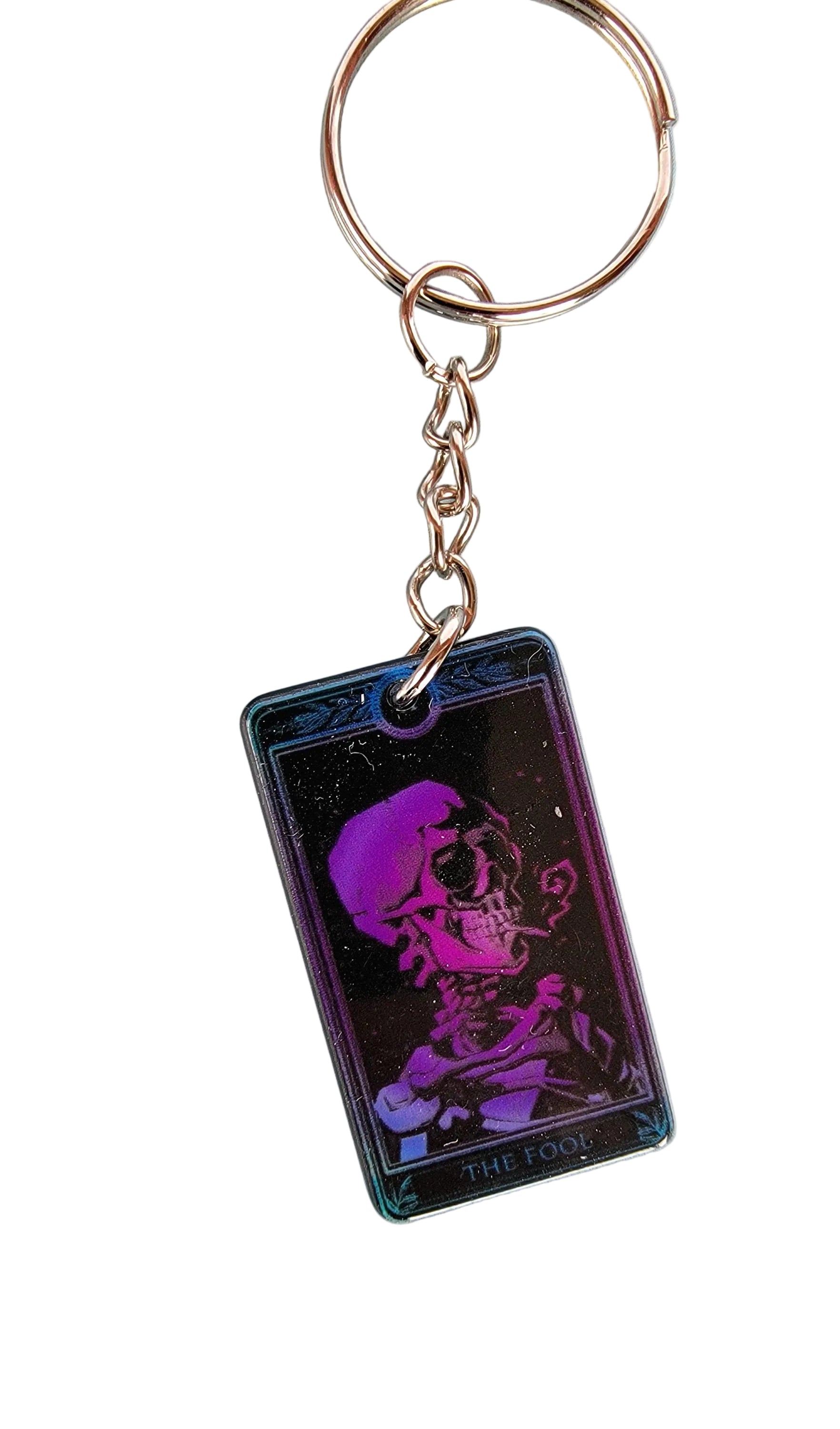 Tarot Card Keychain: Acrylic Witchy Goth Keychain