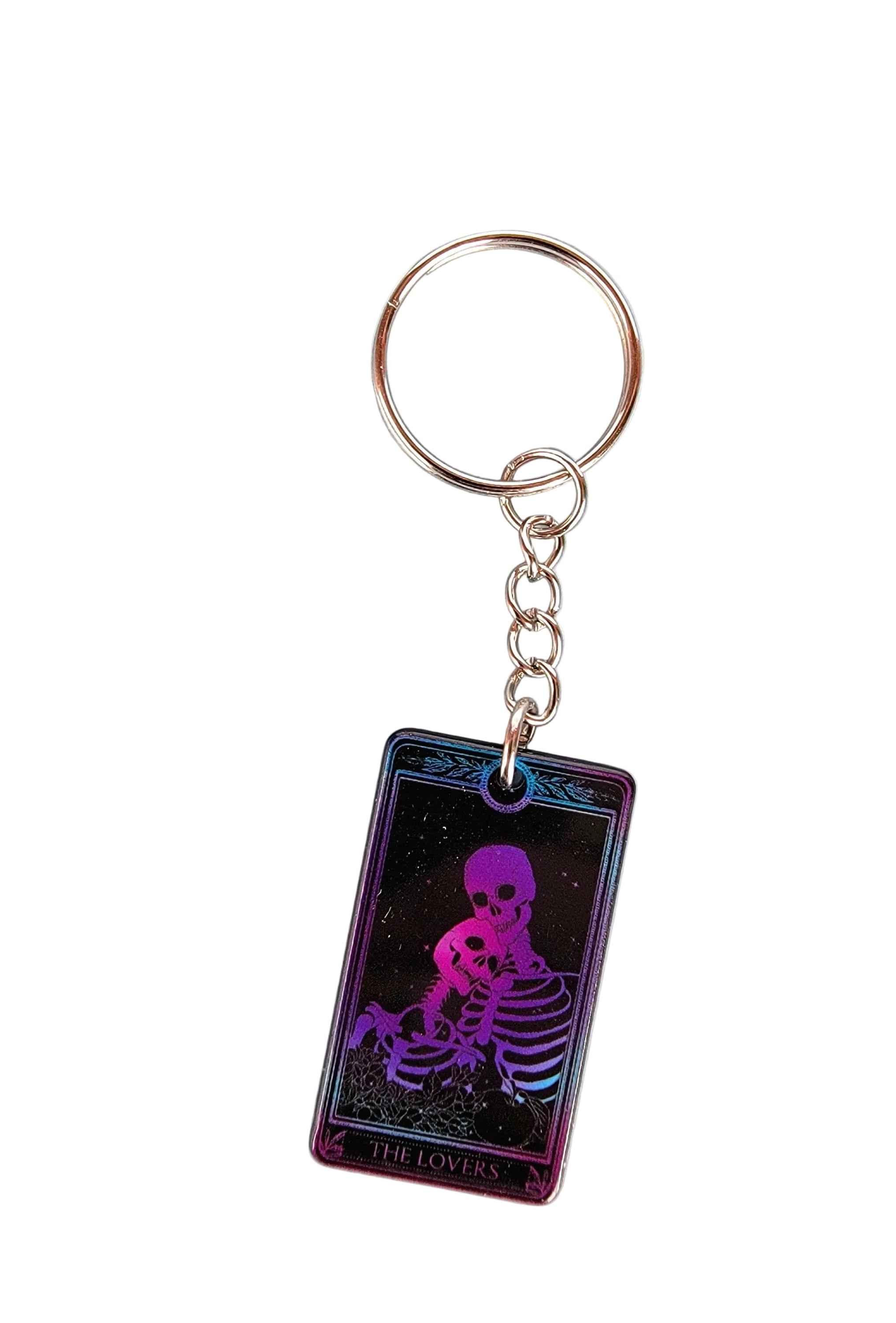 Tarot Card Keychain: Acrylic Witchy Goth Keychain