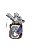 Purple Witches brew bottle on a white background