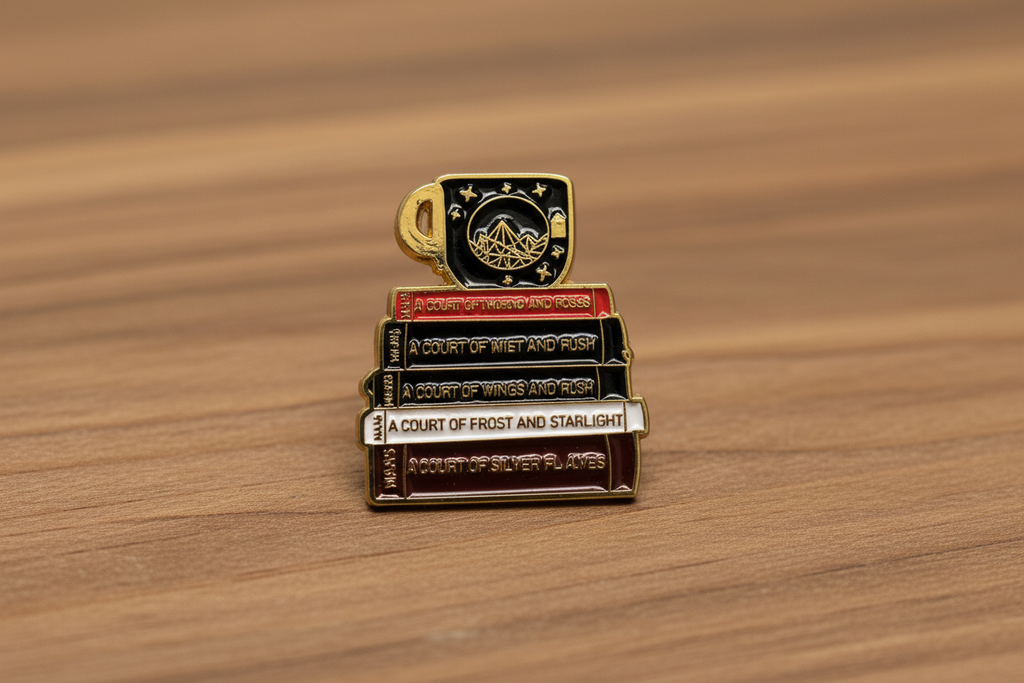 ACOTAR Books Enamel Pin - Fantasy Book Pin for BookTok Readers, Night Court Inspired Bookish Pin, Romantasy Reader Gift
