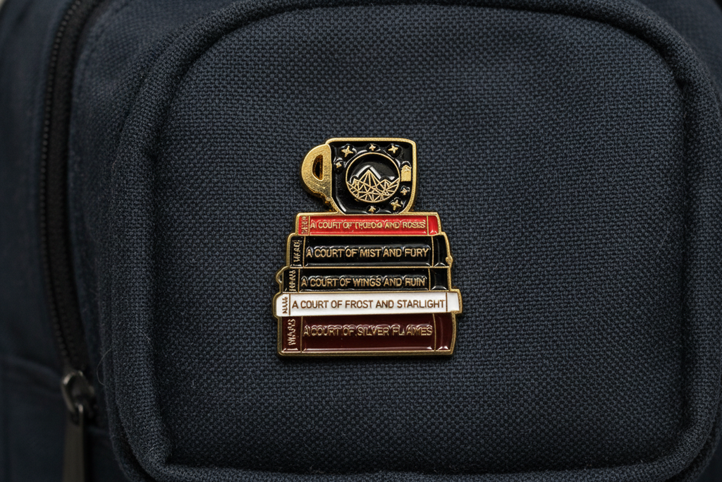ACOTAR Books Enamel Pin - Fantasy Book Pin for BookTok Readers, Night Court Inspired Bookish Pin, Romantasy Reader Gift