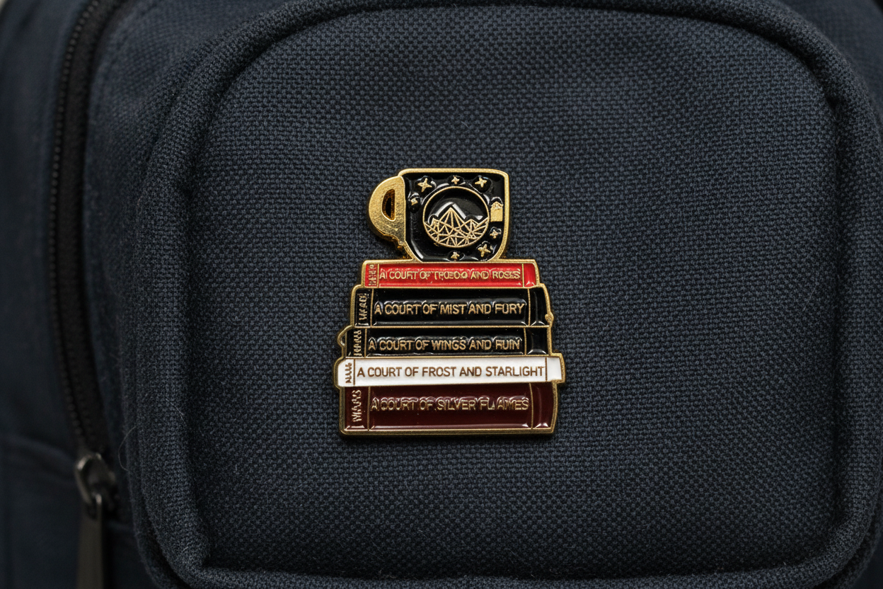 ACOTAR Books Enamel Pin - Fantasy Book Pin for BookTok Readers, Night Court Inspired Bookish Pin, Romantasy Reader Gift