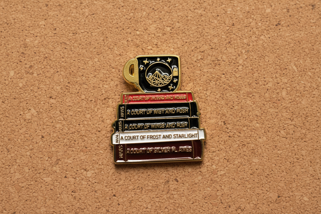 ACOTAR Books Enamel Pin - Fantasy Book Pin for BookTok Readers, Night Court Inspired Bookish Pin, Romantasy Reader Gift