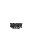 Black and white text patch on a gray background
