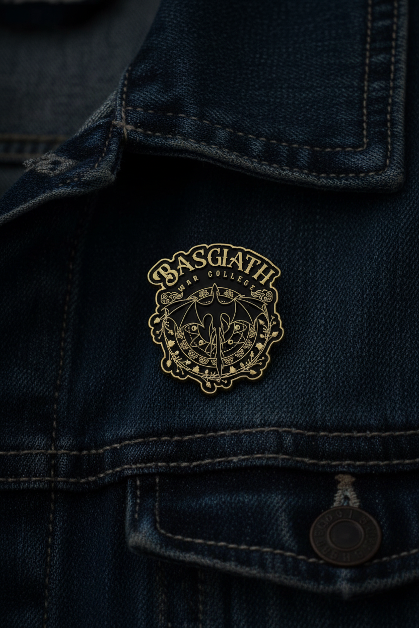 Fourth Wing Basgaith War College Enamel Pin