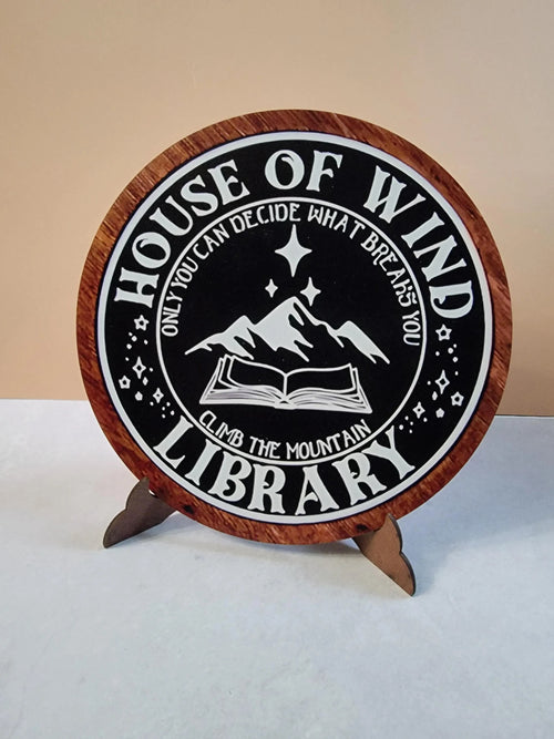 ACOTAR & Fourth Wing Inspired Mini Fantasy Signs- Velaris & Prythian Bookshelf Decor