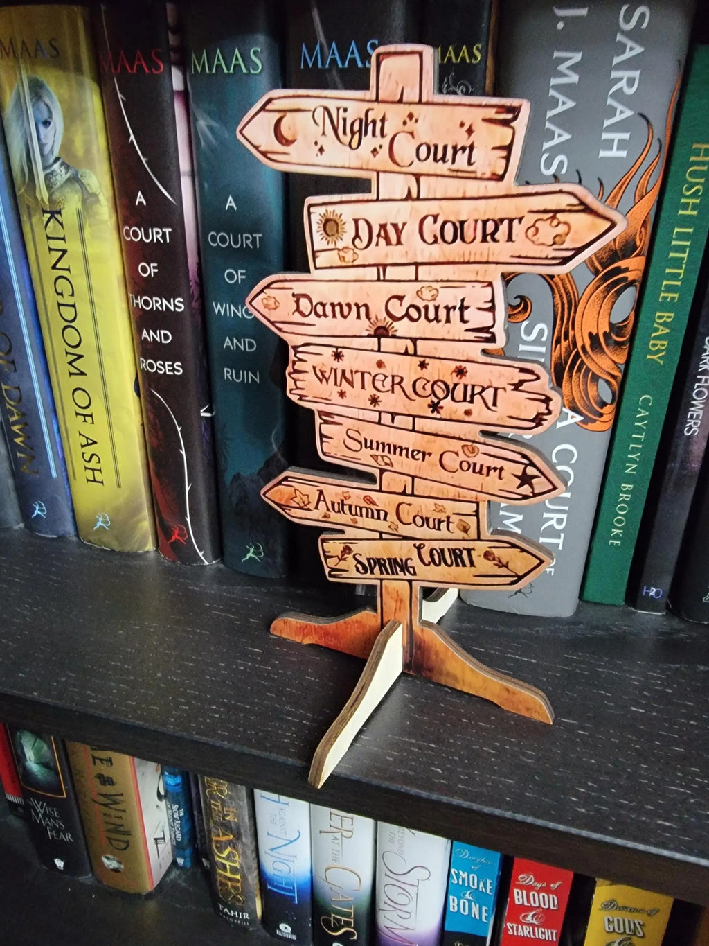 ACOTAR & Fourth Wing Inspired Mini Fantasy Signs- Velaris & Prythian Bookshelf Decor