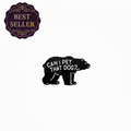 Can I pet that dog enamel pin attached to purse funny brooch accessory for bags and personal style