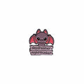 daydreamer night thinker enamel pin featuring purple bat design, witchy gift for jackets and bags 
