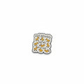 Most definitely not all in a row enamel pin, featuring  silly duck design, funny gift for jackets and bags