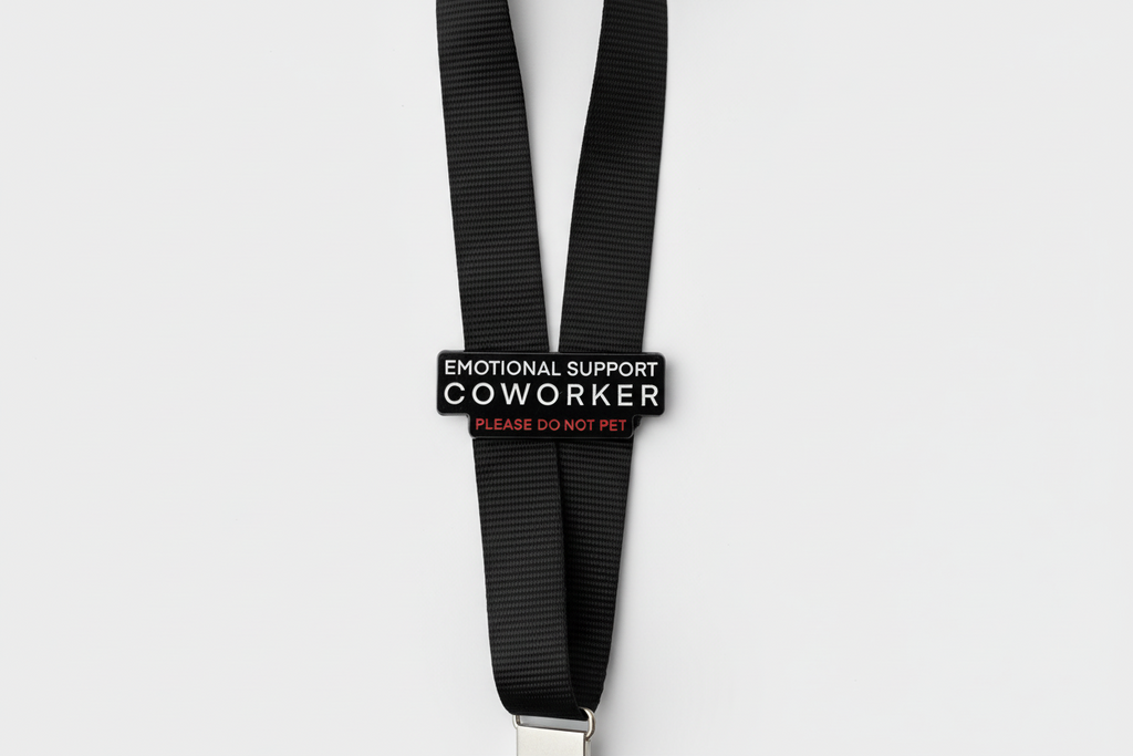 Emotional Support Coworker Do Not Pet Enamel Pin – Funny Work Pin Coworker Gift, Lapel Backpack Pin