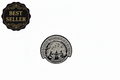 God forbid women have hobbies enamel pin, featuring a spooky forest witch design, alternative style enamel pin for goths