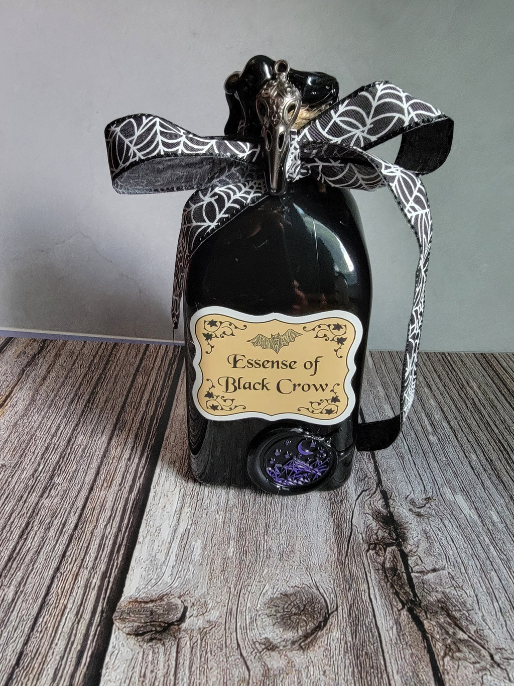 Halloween decor bottles perfect for goths, witches and anyone who enjoys witchy aesthetics. 