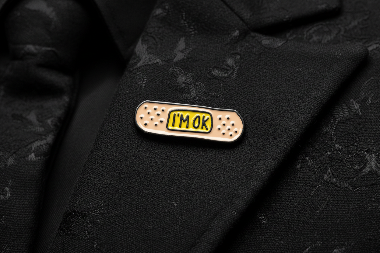 I'm Okay Enamel Pin Mental Health Awareness Pin Teen Gift, Lapel Backpack Pin