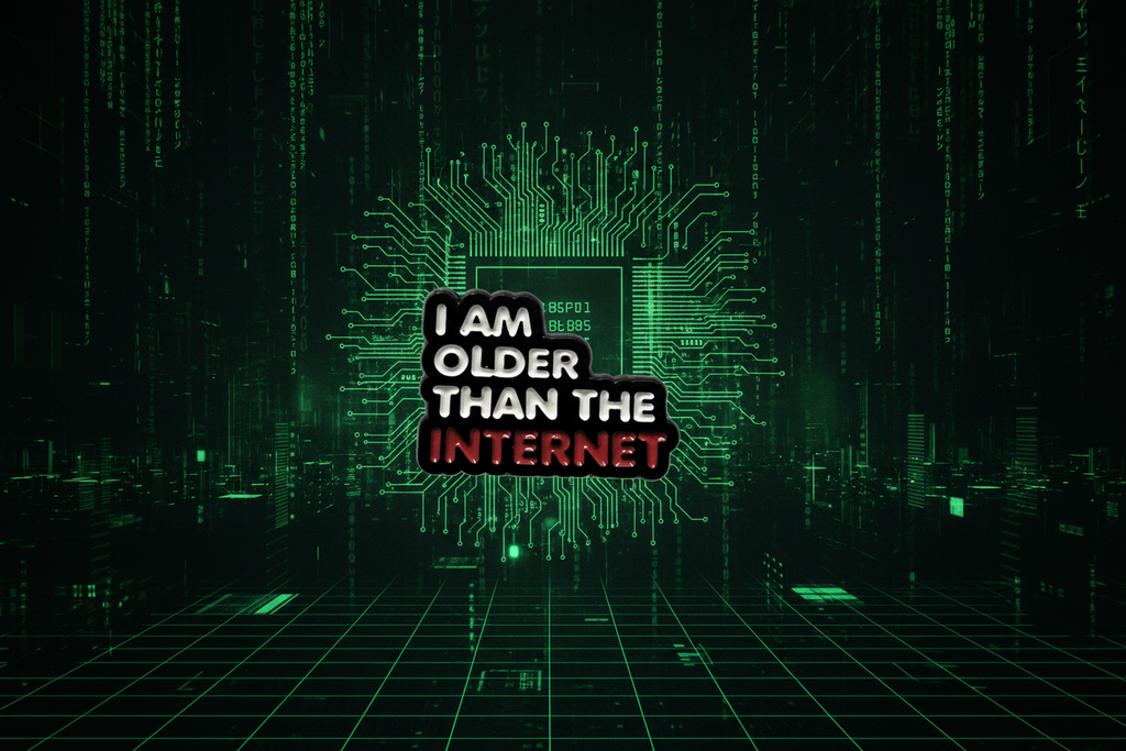 I Am Older Than The Internet Enamel Pin – Funny Meme Pin Millennial Gift, Lapel Backpack Pin