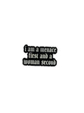 Black and white text on a gray background