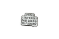 Officer I Dropkicked That Child In Self Defense Enamel Pin - Funny Meme Pin, Meme Gift, Bookbag and Lapel Pin