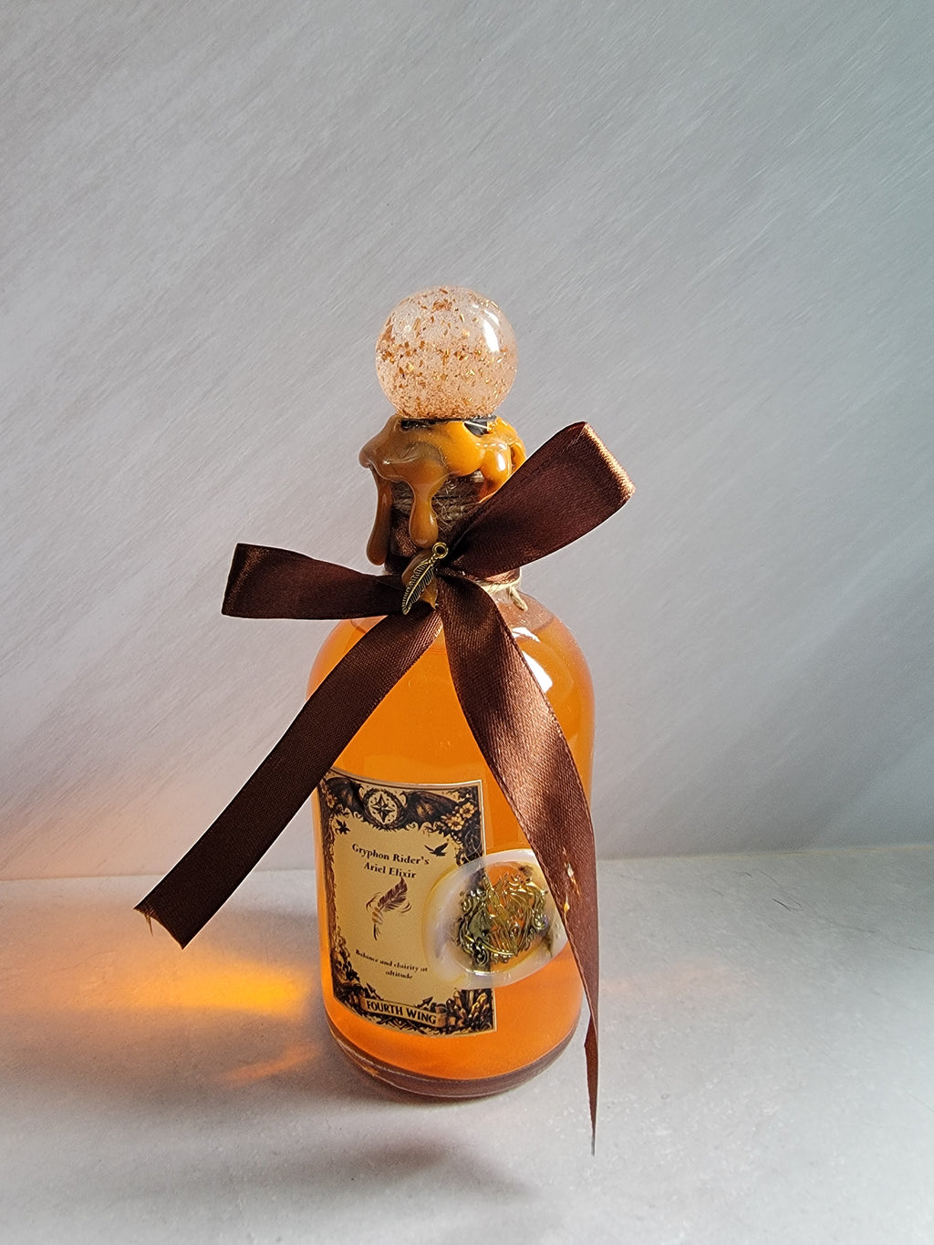 Fourth Wing Inspired Potion Bottle | Handmade Dragon Rider Fantasy Elixir Decor