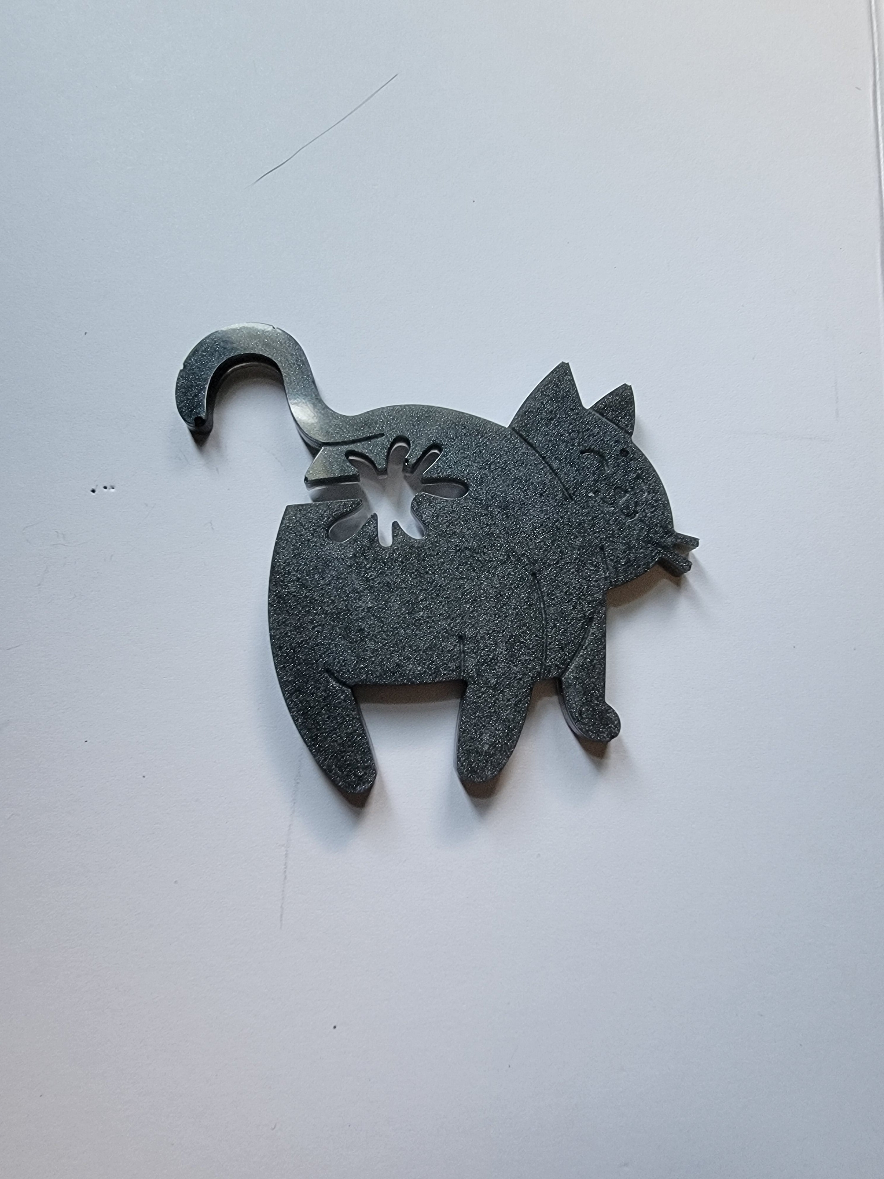 Cute Cat Butt Magnet Bread Closer – Funny Handmade Fridge Magnet for Cat Lovers