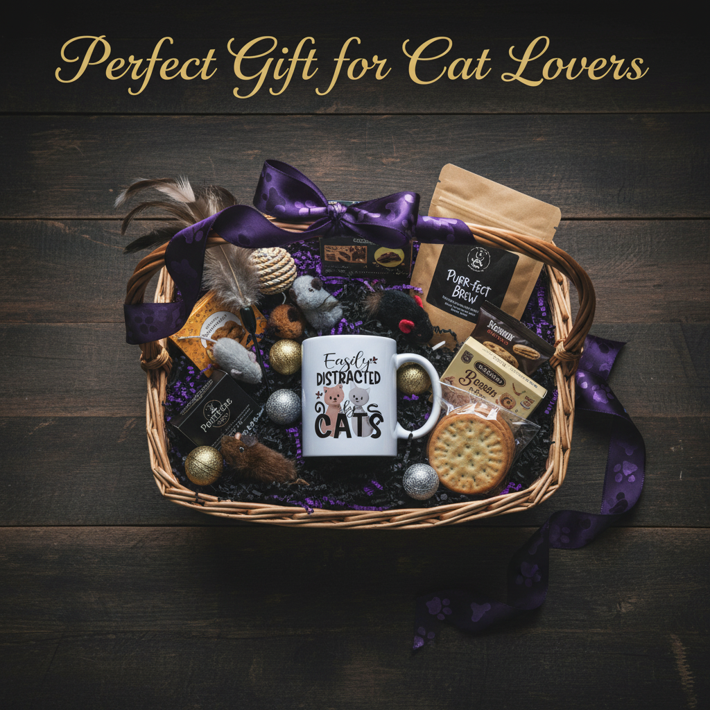 Easily Distracted by Cats Coffee Mug – Cute Cat Lover Mug for Cat Moms & Cat Dads