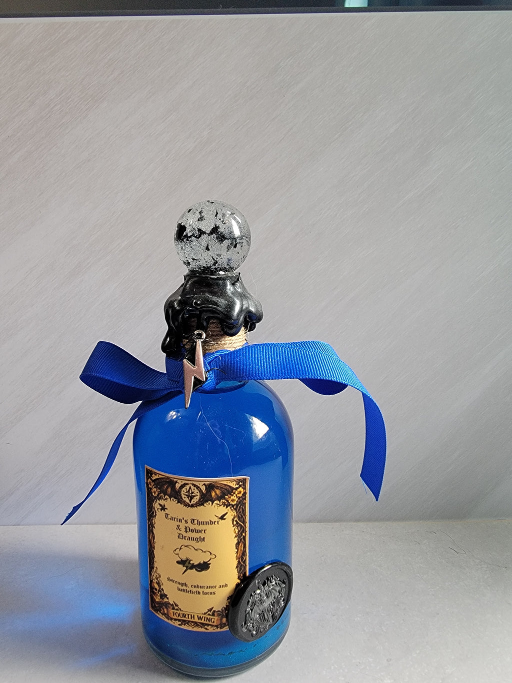Fourth Wing Inspired Potion Bottle | Handmade Dragon Rider Fantasy Elixir Decor