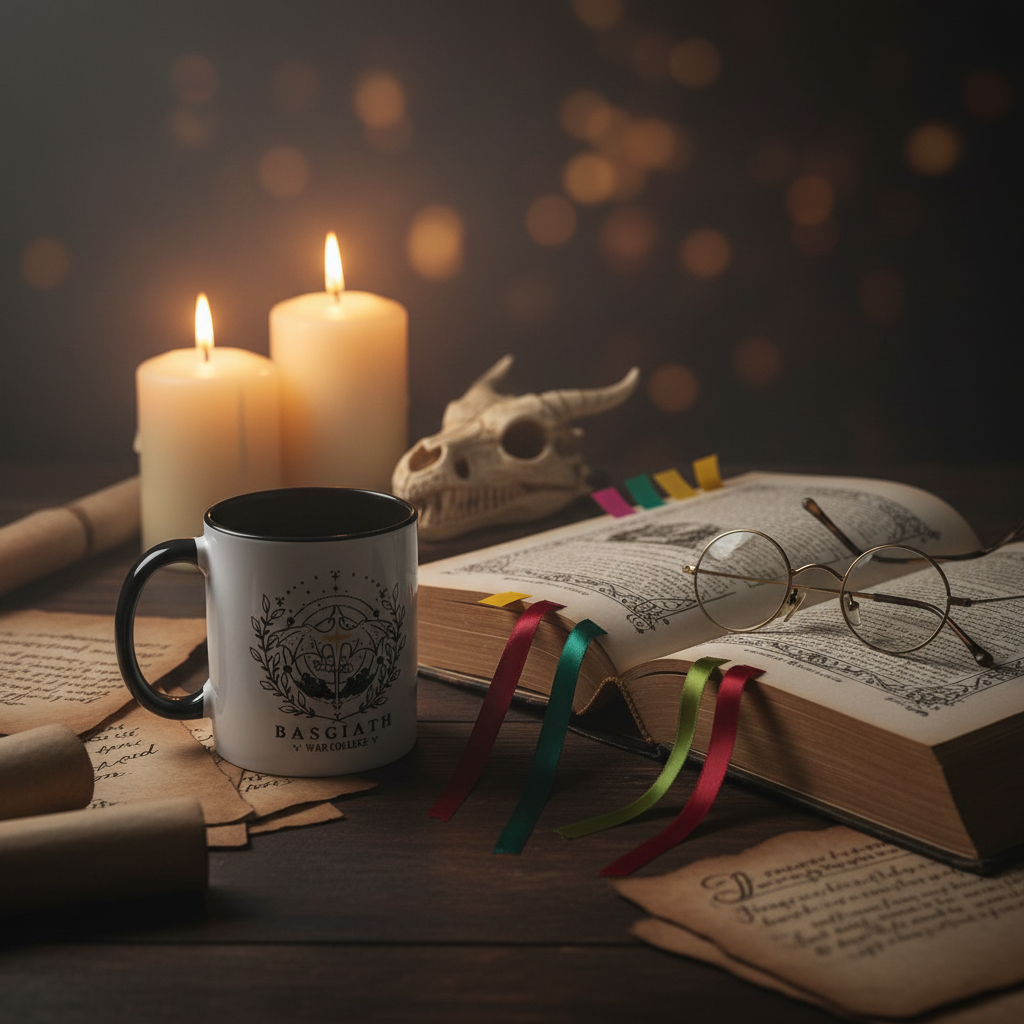 Basgiath War College Coffee Mug – Fourth Wing Inspired Booktok Fantasy Mug