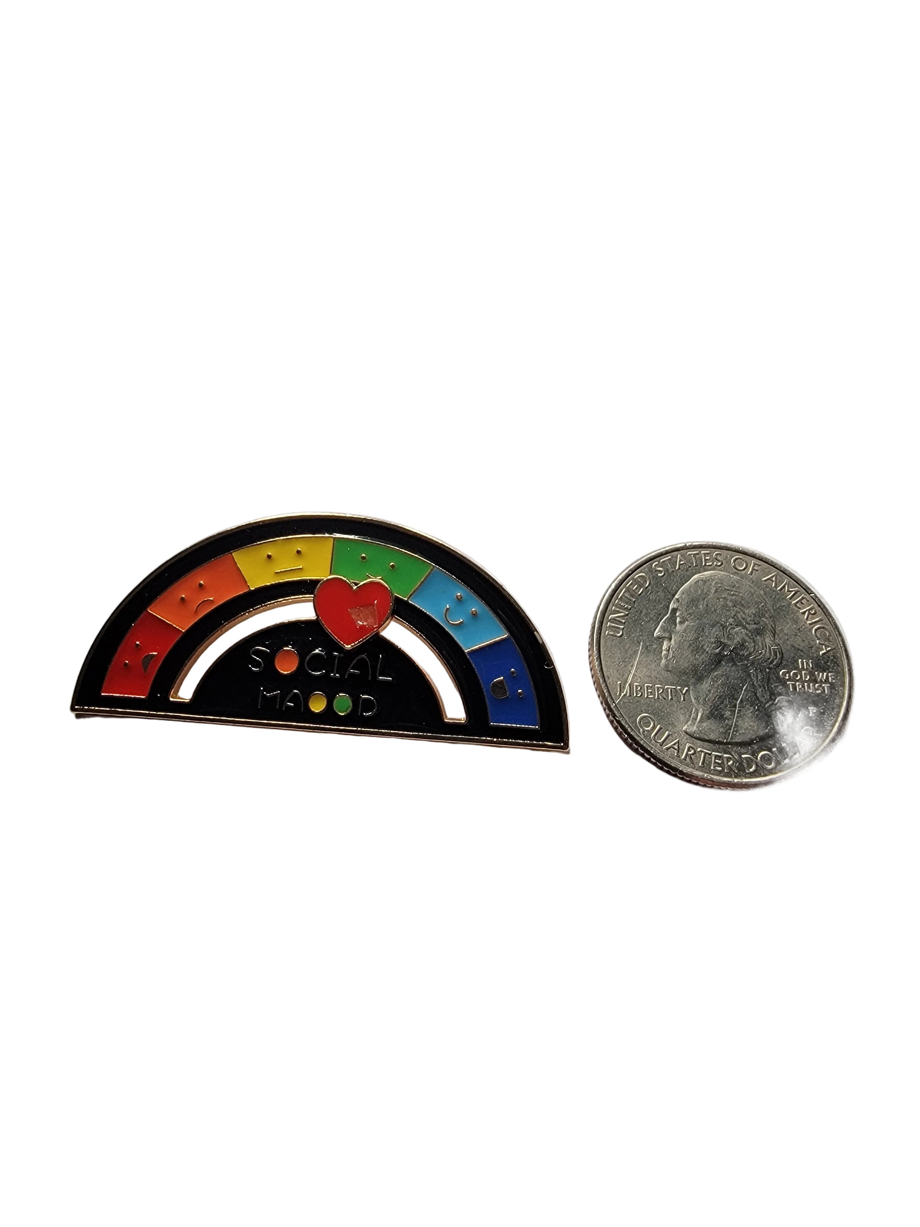 My Social Battery Roulette Enamel Pin - Funny Meme Enamel Pin, Introvert Gift, Lapel and Backpack Pin