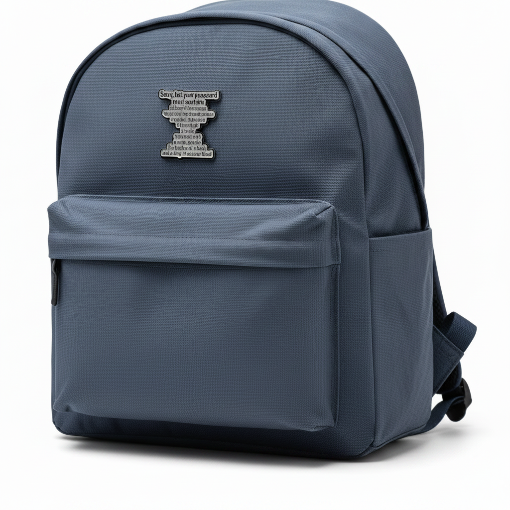 sorry your password enamel on backpack funny accessory for customizing bags and school gear