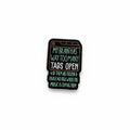 My brain has too many tabs open 4 of them are frozen & i have no idea where the music is coming from enamel pin featuring internet browser design, funny gift for jackets and bag
