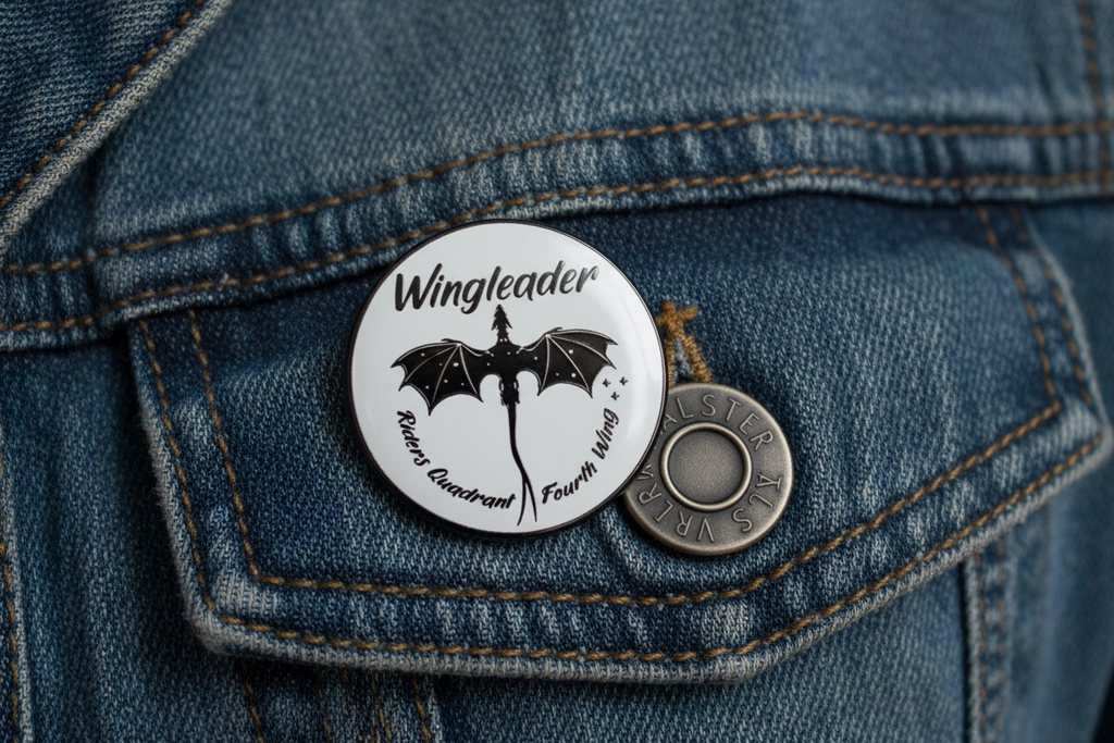 Wing Leader Enamel Pin -Basgiath War College Fourth Wing Pin - Dragon Rider Bookish Pin - Fantasy BookTok Lapel Pin